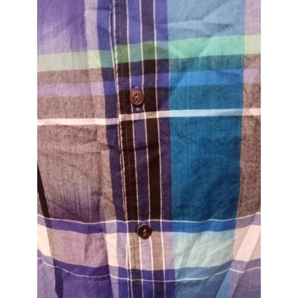 New Gap Mens Shirt Size XL Blue & Purple Checkered Original Fit Button-Up - Picture 5 of 12